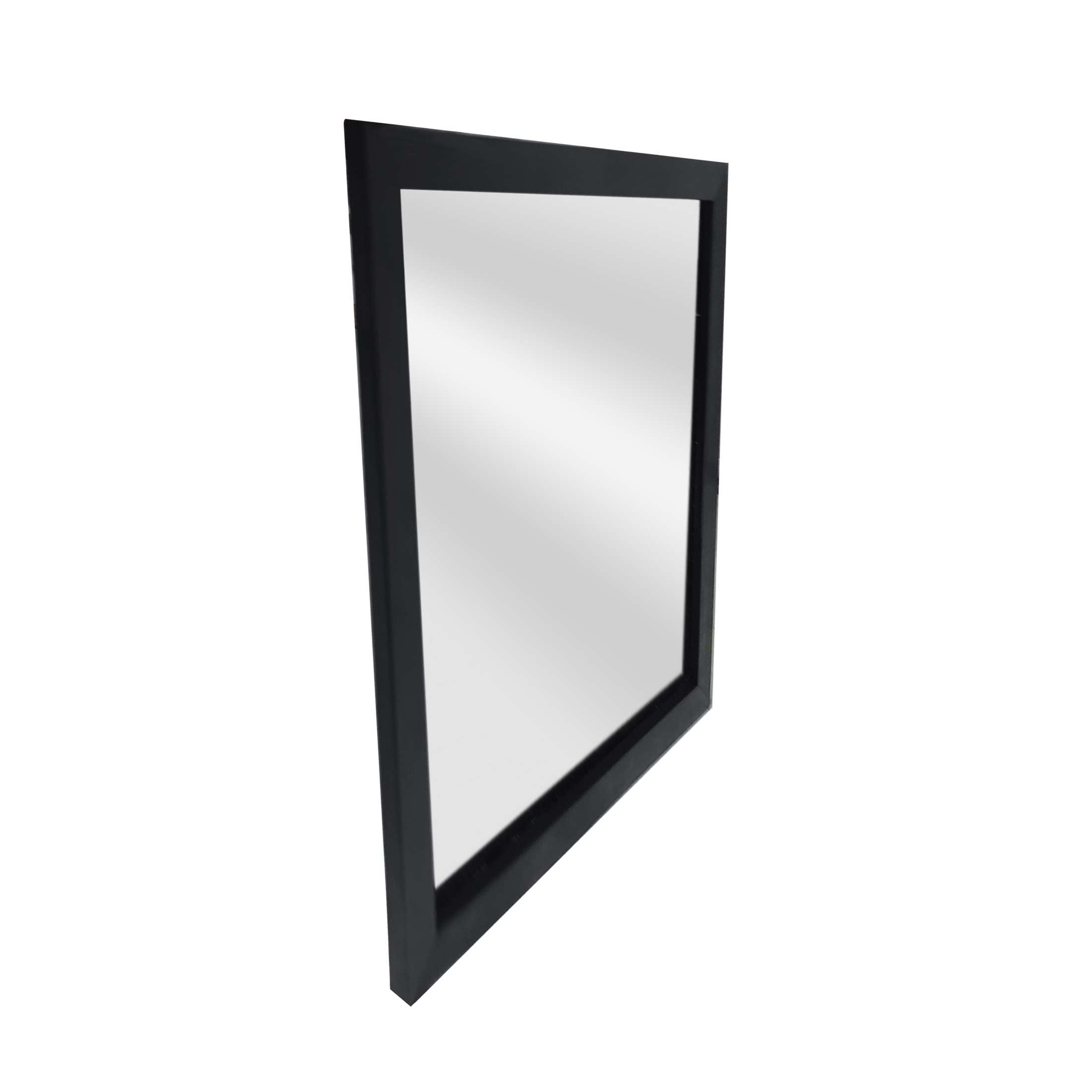 Mainstays 16x16 Black Framed Small Decorative Wall Mirror for Bathroom or Living Room