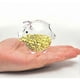 thumbnail image 2 of 2 pcs Piggy Banks, Transparent Piggy Bank Gold + Pink, 2 of 3
