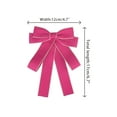 thumbnail image 2 of INSPIRE CHIC Women's Bowknot Pre-Tied Bowties Ribbon Bow Brooch Wedding Party Pin Bow Tie Rose Red, 2 of 4