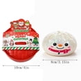 thumbnail image 3 of Christmas Bao Bun Squishy Toy, 3.2 Inch Glitter Squishy Fidget Toys, Mystery Stress Ball Squishies for Christmas with Steamer Container for Kids Adults Christmas Stocking Stuffer, 3 of 7