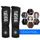 thumbnail image 4 of Protectores de piernas y pies para MMA, boxeo, karate, taekwondo: duraderos y transpirables (negro, talla L), 4 of 8