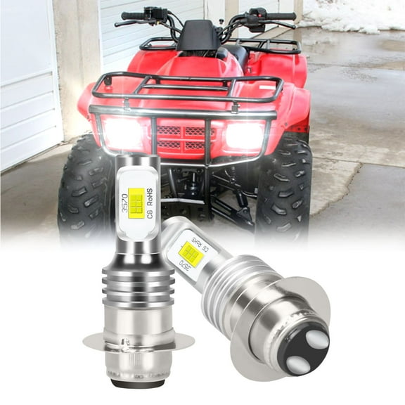 2x For Honda Recon 250 1997-2004 H6M COB LED Headlight White Bulbs 6000K