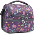 thumbnail image 1 of Bolsa de Almuerzo FlowFly Doble Piso Aislada Tote Grande Púrpura, 1 of 9