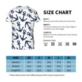 thumbnail image 2 of Wukai Navy Blue Anchors Youth Unisex Short Sleeve T-Shirt for Boys, Girls, Teens, and Kids-Small, 2 of 7