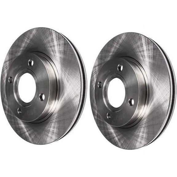Front Brake Rotor Set - Compatible with 2002 - 2007 Mitsubishi Lancer 2003 2004 2005 2006