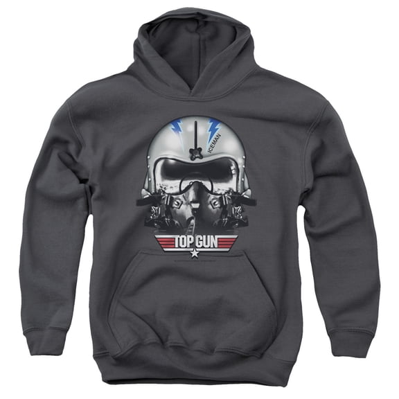 Top Gun - Iceman Helmet - Youth Hooded Sweatshirt - Medium