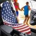 thumbnail image 3 of Uorisanigo American Flag Seat Covers for Cars Front Seats Only Waterproof Soft Auto Seat Covers Anti-Slip Car Seat Towel Cover Universal for Auto Truck Van SUV, 3 of 6