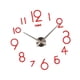 thumbnail image 4 of Reloj De Pared DIY Sin Marco Reloj De Pared 3D Grande Decoración De Pared Relojes Para Sala De Dormitorio Oficina rojo Colco Etiqueta engomada del reloj de pared 3D, 4 of 6