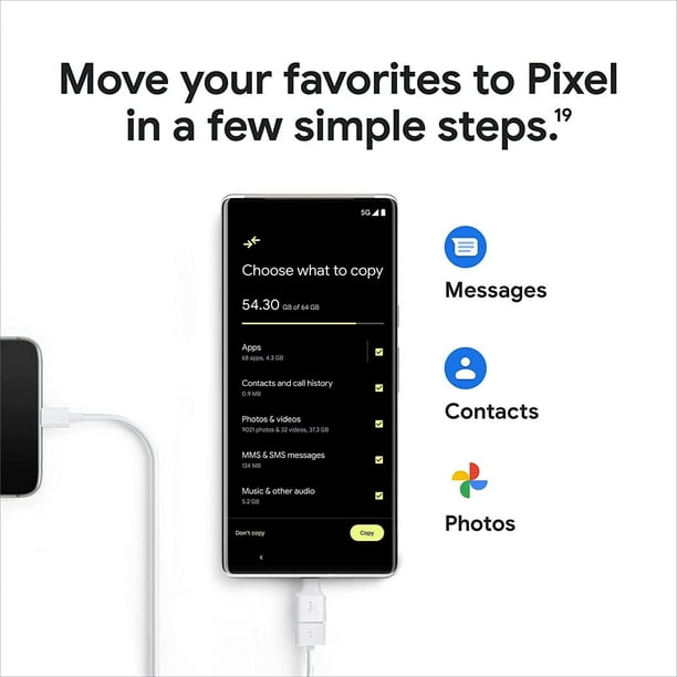 Refurbished Google Pixel 6 Pro 5G - 128GB – Stormy Black – 50MP