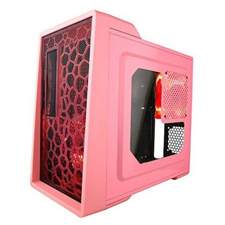 Pc Tower Case X Enerq 2x120mm Red Led Fan Gaming Desktop Pc Tower Case X Enerq 2x120mm Red Led Fan Gaming Desktop Pink Com