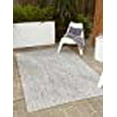 thumbnail image 3 of Unique Loom Solid Collection Casual Transitional Indoor and Outdoor Flatweave Area Rug, 7' x 10', Light Gray/Gray, 3 of 10