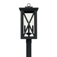 thumbnail image 2 of 4 Light Outdoor Post Lantern In Transitional Style 11 High By 23.75 Wide Rain Or Shine Made For Coastal Environments-Black Finish Capital Lighting, 2 of 2