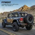 thumbnail image 7 of Xprite Black Aluminum Side Mirrors for Doorless 2018+ Jeep Wrangler JL JLU, 7 of 7