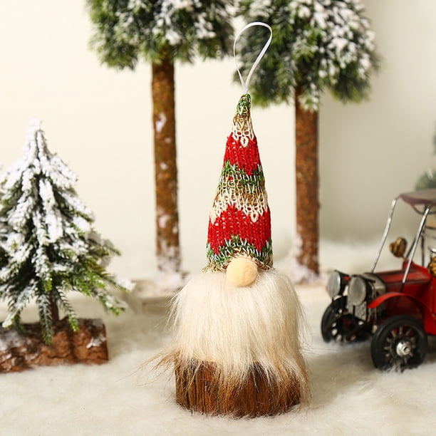Adornos para árboles de Navidad Feliz Navidad Decoración Luces Rudolph Enano Muñeca sin rostro Adornos de gnomos Wmkox8yii fhajkh5830