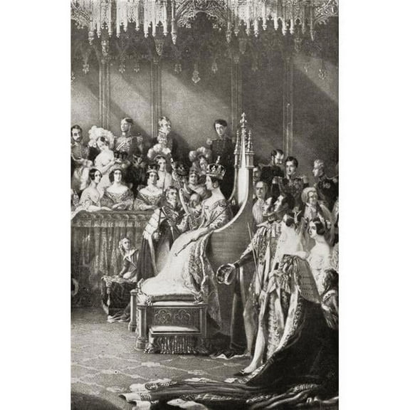 The Coronation Of Queen Victoria From The Picture By Sir G.Hayter. From The Book