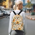 thumbnail image 7 of FORMRS Mini Backpack Purse for Women Travel Daypack Casual Shoulder Bag, Watercolor Sunflowers, 7 of 7