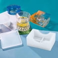 thumbnail image 4 of Juego De 5 Moldes Para Posavasos Con Caja De Almacenamiento Para Posavasos, Kit De Moldes De Resina Epoxi 3D Para Tazas De Resina, Alfombrillas, Decoración Del Hogar, Artesanías De Resina matsuzay HA036044-00, 4 of 6