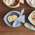 thumbnail image 4 of 1 Set Unbreakable Cereal Bowl Wheat Straw Bowl Fish Shaped Bowl with Spoon, 4 of 7