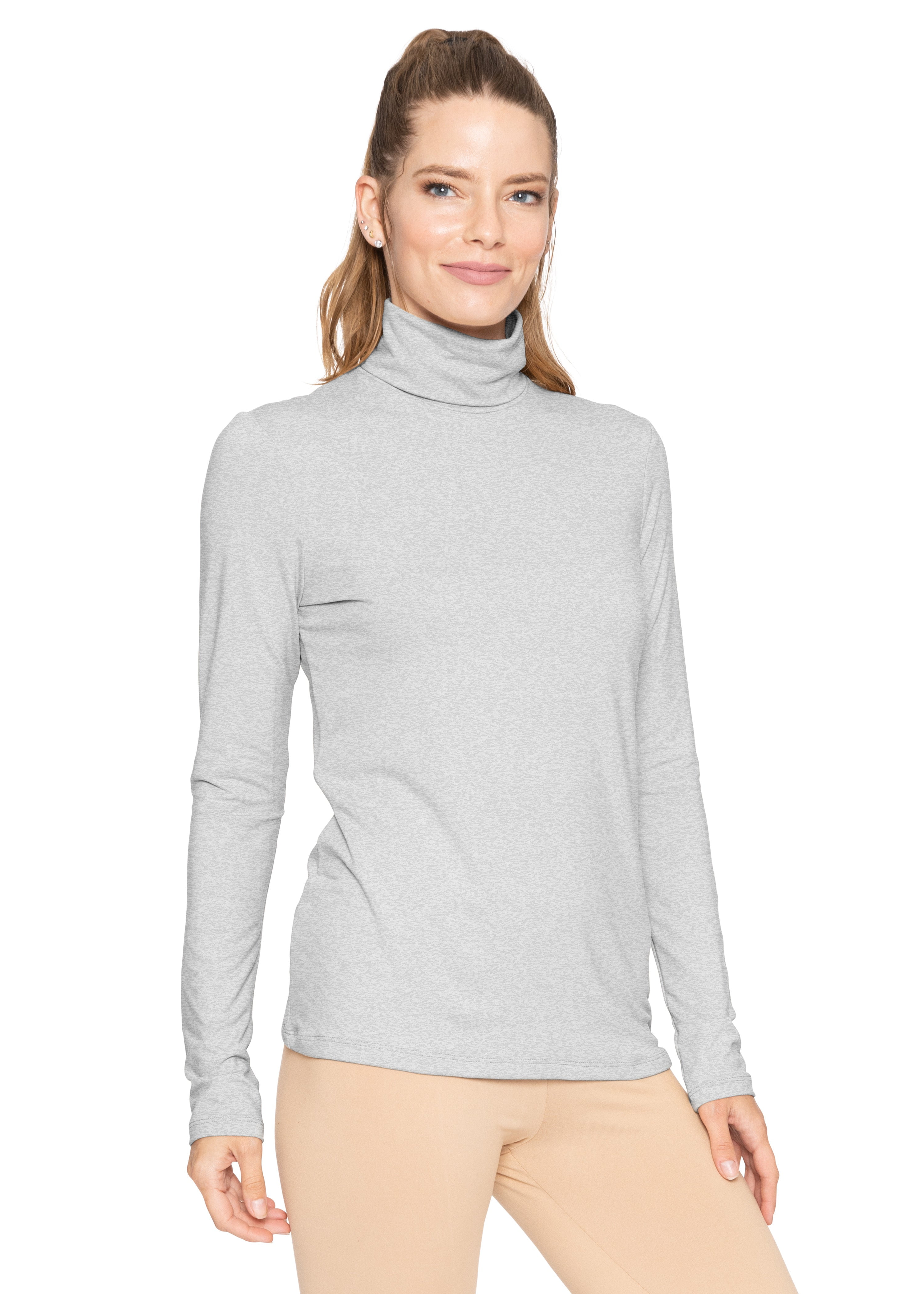 Stretch Is Comfort Women's Warm Long Sleeve Turtleneck Top Ultra Soft
