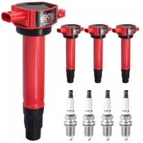 4 Pcs UF557 Ignition Coil Pack & Spark Plug for 2007-2017 Jeep Compass Patriot 2.0L 2.4L