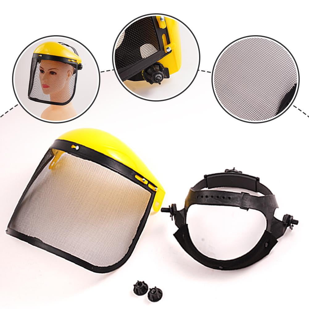 Adjustable Mesh Visor Garden Safety Mask with Sweat Absorption Strip for Gardening and Landscaping