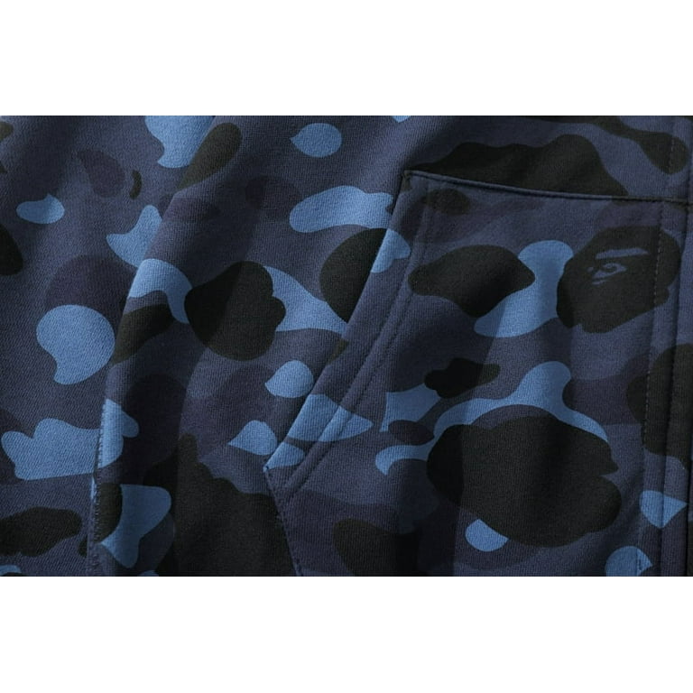 BAPE Shark Cotton Hoodie Street Fashion Camouflage Double Hooded
