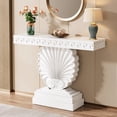 thumbnail image 3 of Tribesigns Modern Console Table for Entryway, White Entryway Table for Living Room Hallway Entrance, Contemporary Wood Narrow Sofa Table Accent Table, 3 of 5
