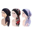 thumbnail image 1 of Hair Sleeping Wraps Scarf, Cotton Head Scarf Soft 3pcs Elastic Comfortable For Travel ANGGREK Otros, 1 of 1