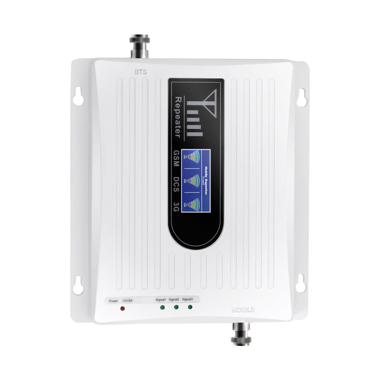 Aluminum Alloy Cell Phone Signal Booster, GSM 3G 4G LTE Amplifier Kit, 900/1800/2100MHz