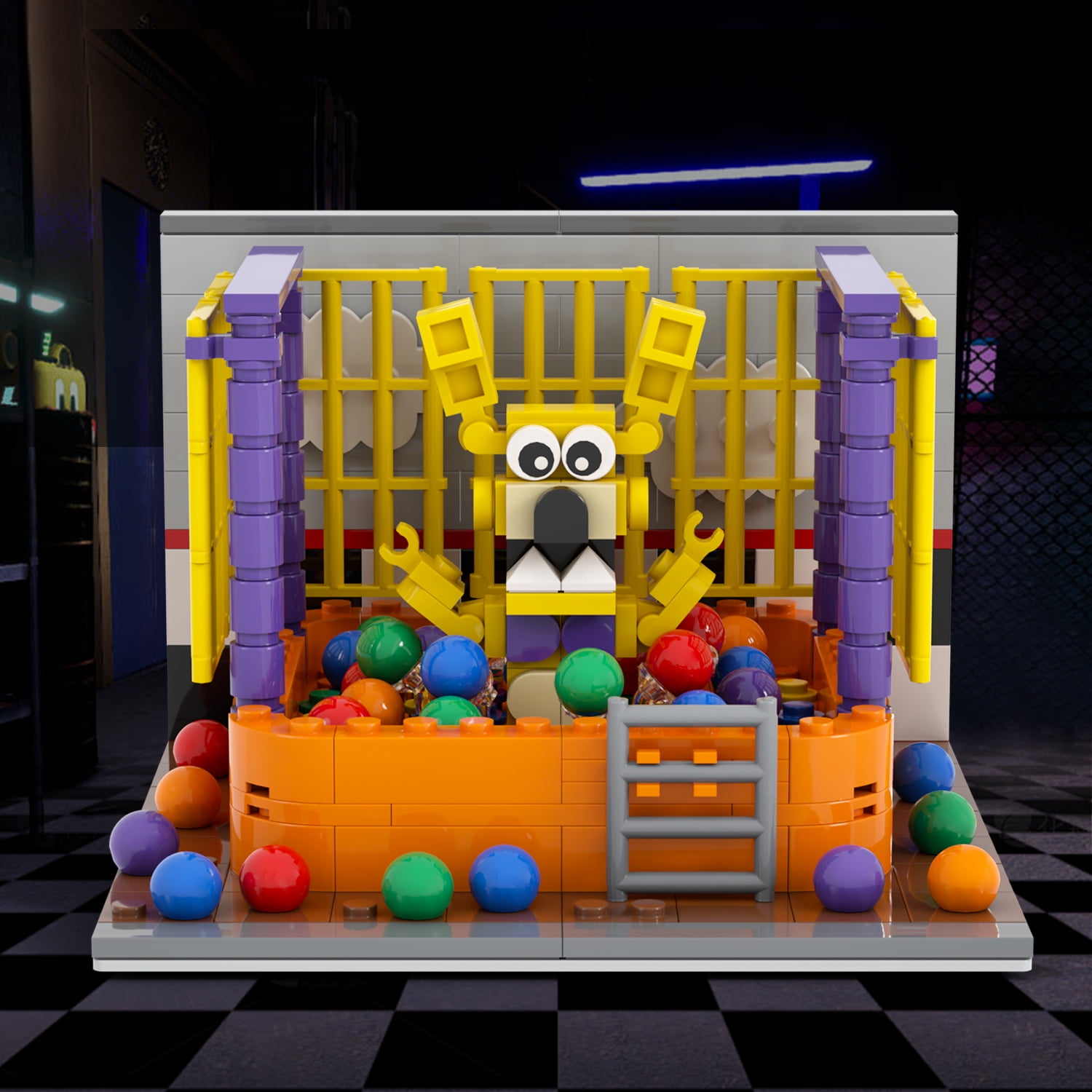 MOOXI FNAF Into the Pit Building Set,Creative Cute Building Blocks Children Kit,Gifts for Kids(294pcs)