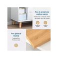 thumbnail image 3 of Mesita de Noche Multifuncional Muebles con 3 Cajones y Estante de Almacenamiento, Mesa Auxiliar, Gabinete de Noche para Dormitorios, Sofás, Camas, Oficinas, 3 of 6