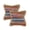 Rainbow, variant on LR Home Ringo Set of 2 Red 20" x 20" Jute Bordered Cotton Blend Adult Decorative Throw Pillow Set