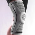 thumbnail image 2 of Knee Brace,Knee Compression Sleeve Support with Patella Gel Pad and Side Spring Stabilizers,Medical Knee Support for Running, L, 2 of 5