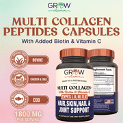 Grow Vitamin Collagen Multi-Capsules with Biotin & Vitamin C, 90 Count