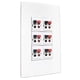 thumbnail image 2 of Placa de pared para altavoz Diytech 6 configuraciones 1 Gang, 2 of 3
