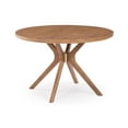 thumbnail image 6 of Plank+Beam Verso Round Dining Table, 47" Solid Wood Kitchen & Dining Room Table, Pecan, 6 of 12