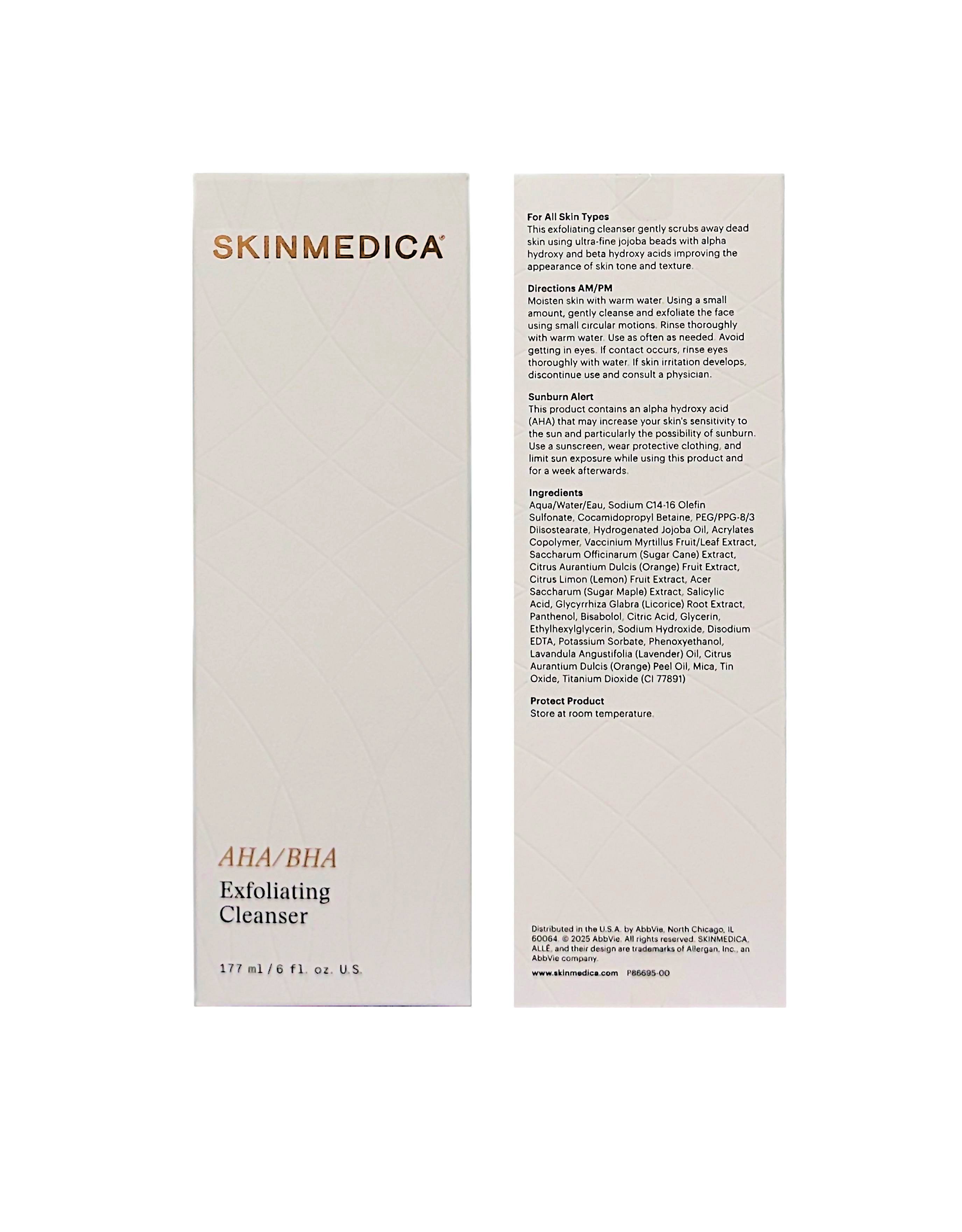 SkinMedica AHA/BHA Exfoliating Cleanser 6.0 fl oz (177ml)