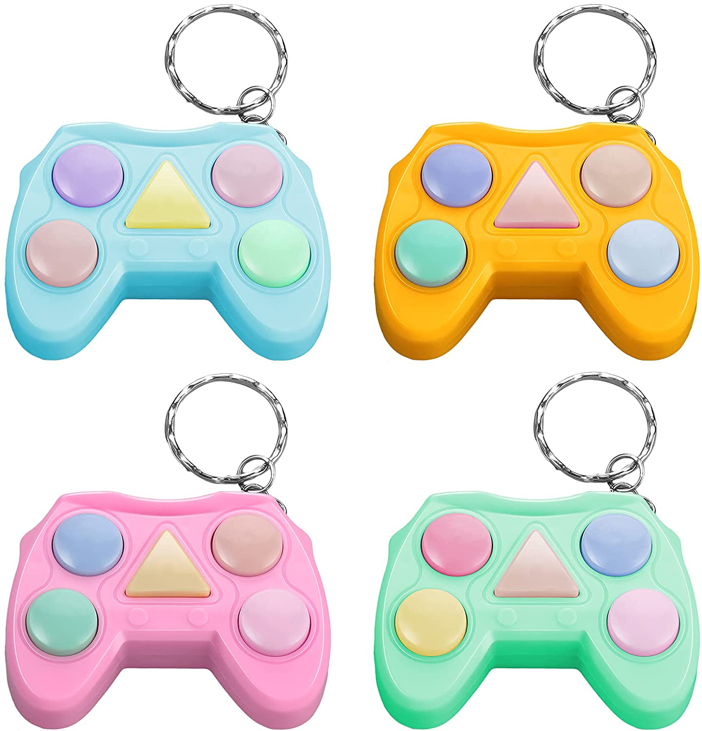 Jeu De Mémoire électronique Portable - Porte-clés Anti-stress Avec 4 Boutons Lumineux - Pour Enfants Et Adultes