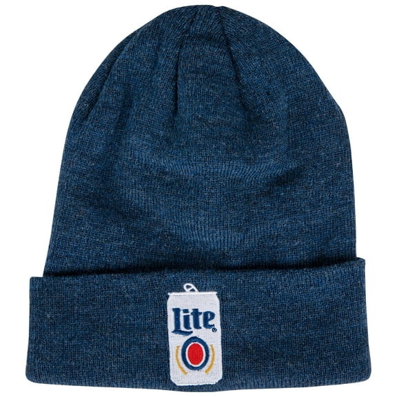 Miller Lite Can Knit Cuff Beanie