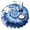 Blue White Tie, variant on Colorful Leaf Pattern Round Tablecloth 60"x60",Wrinkle Wipeable Table Cloth for Kitchen Dining Room Picnic Patio Party