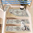 thumbnail image 4 of Non-Slip Carpet Stair Treads with Edging - 32x20in Indoor Stair Runners for Safe Steps & Enhanced Grip, 4 of 5