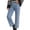 Light blue, variant on QURATI Women's High Waisted Wide Leg Jeans Baggy Loose Trendy Denim Pants Cotton Stretchy Trousers with Pockets Womens Bottoms Black L