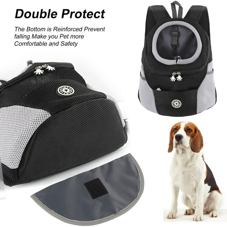SMONT Dog Carrier Backpack Dog Carriers for Small Dogs Breathable Head Out  Design with Reflective Safe Dog Backpack Carrier for Small Medium Dogs Cats
