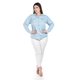 thumbnail image 4 of Camisa de mezclilla Roman Fashion Talla Extra 018 azul claro 38, 4 of 6
