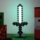 thumbnail image 3 of Minecraft Diamond Sword - Luz nocturna LED USB de 35 cm para escritorio: Lámpara de ambiente decorativa, divertida, segura y genial para bebés, niños, adolescentes, adultos y jugadores., 3 of 5
