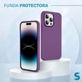 thumbnail image 2 of Funda de Protección para iPhone 14 Pro - Sovico - Silicón con Forro de Microfibra, 2 of 6