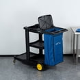 thumbnail image 3 of Clean Tek Professional Blue Plastic Bag - with Zipper, for Heavy Duty 3-Shelf Janitor Cart - 1 count box, 3 of 8