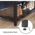 thumbnail image 2 of Boutique Home Shoe Rack Bench with Padded Faux Leather, 2 of 7