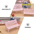 thumbnail image 2 of 2pcs Miniature Furniture Bench Mini Wooden Bench Toy Home Desktop Ornament, 2 of 5