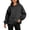 Dark Gray, variant on Turilly Women's Hooded Pullover Sweatshirt with Zippered Kangaroo Pocket – Relaxed Fit Sporty Hoodie for Fall & Winter
